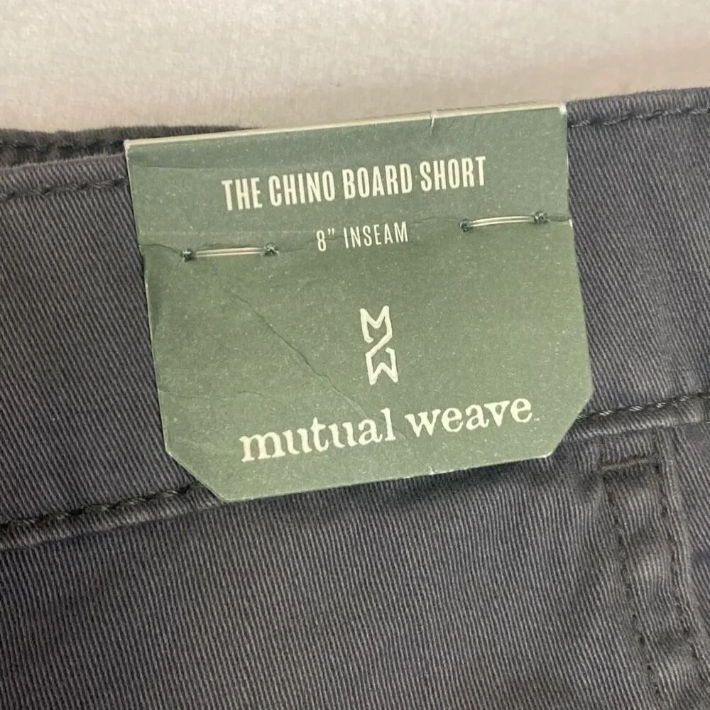 NWT Men’s Chino Board Short Grey Size 46 with 8 Inch Inseam